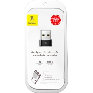 Hurtownia GSM - Adapter Baseus USB-C/USB-A fekete - BSU4106 - {ean13} - Hurt