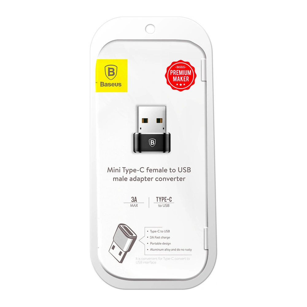Hurtownia GSM - Adaptér Baseus USB-C/USB-A černý - BSU4106 - {ean13} - Hurt