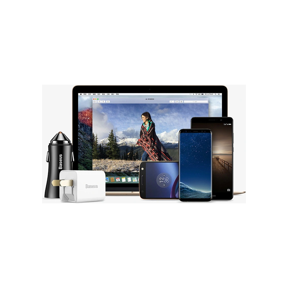 Wholesale Baseus USB-C/USB-A Adapter black - BSU4106 - {ean13} - Hurt