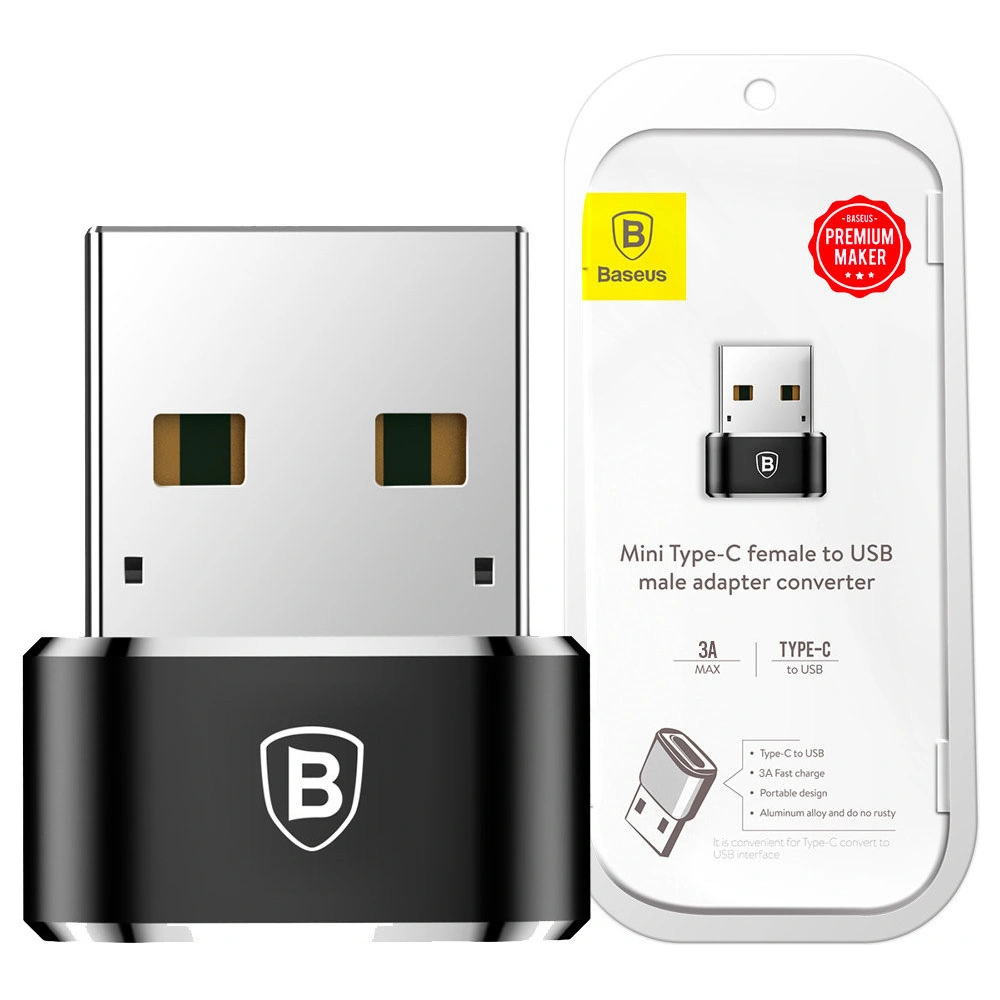 Hurtownia GSM - Adaptér Baseus USB-C/USB-A černý - BSU4106 - {ean13} - Hurt