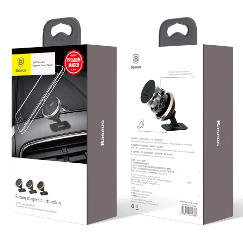 Uchwyt samochodowy magnetyczny Baseus 360-Degree złoty