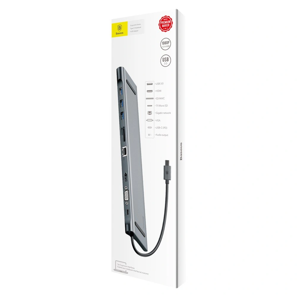 Hurtownia GSM - Adaptér HUB Baseus Enjoyment 10w1 Apple MacBook dokovací stanice - BSU4108 - {ean13} - Hurt