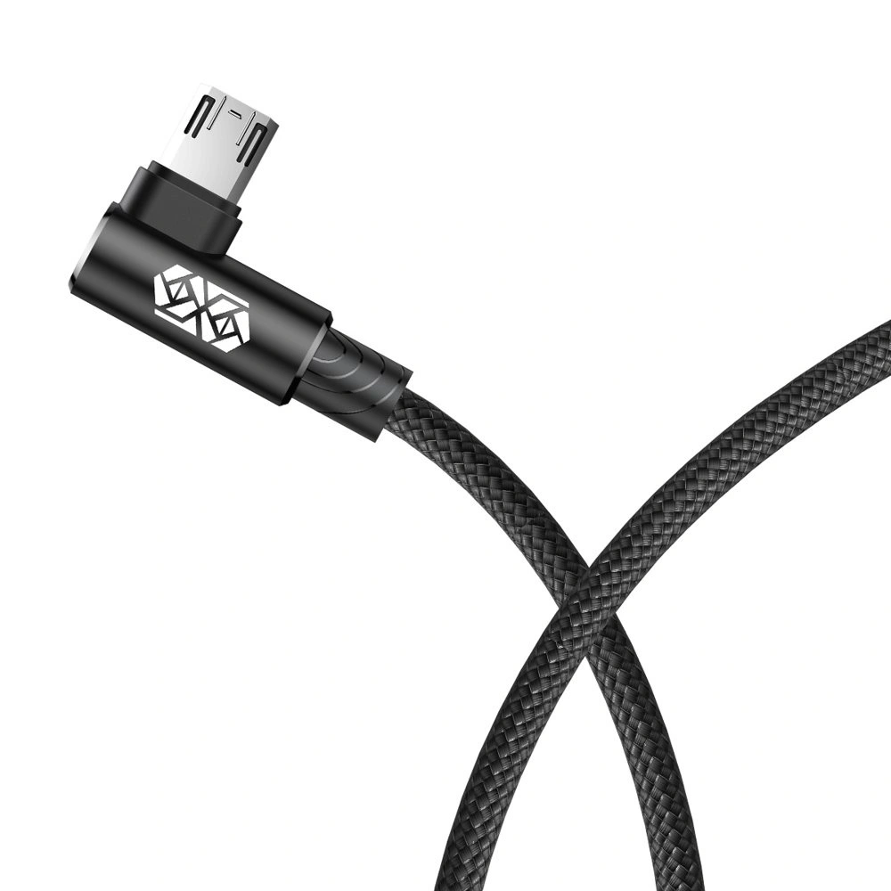 Hurtownia GSM - Sarokkábel Baseus MVP Elbow USB-A/microUSB 2m 1.5A fekete - BSU4109 - {ean13} - Hurt