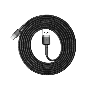 Hurtownia GSM - Kabel Baseus Cafule USB-A/USB-C QC 3.0 2A 2M czarno-szary - BSU268GRYBLK - {ean13} - Hurt