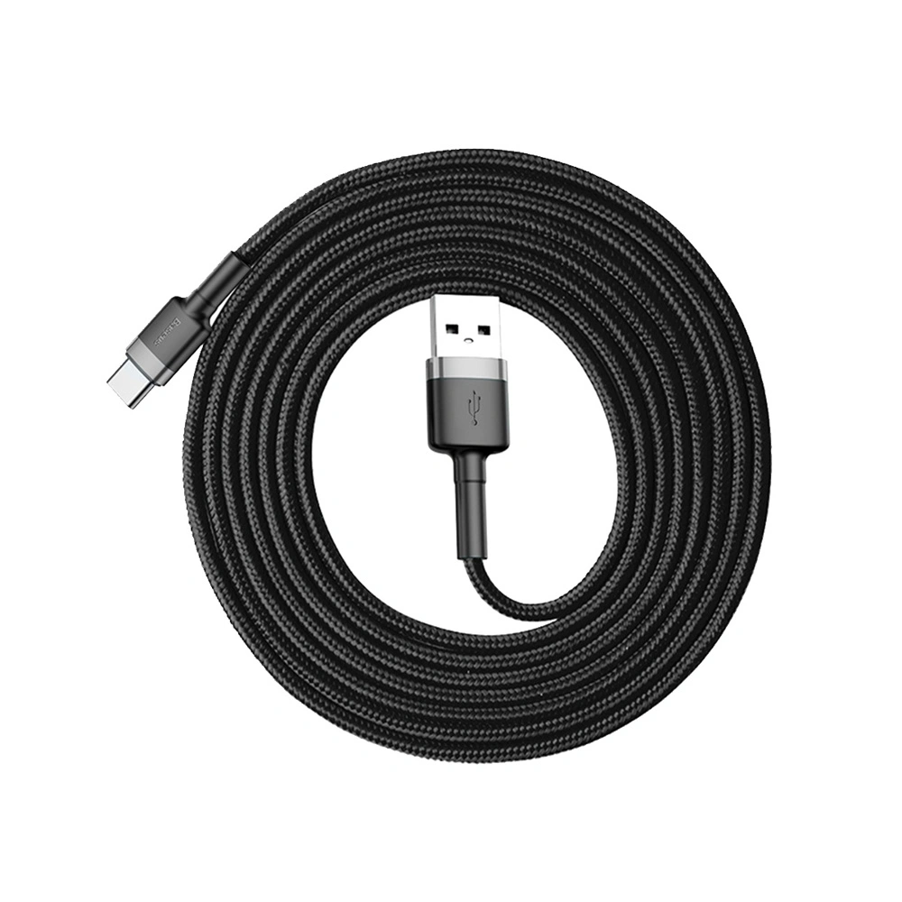 Hurtownia GSM - Kabel Baseus Cafule USB-A/USB-C QC 3.0 2A 2M černo-šedý - BSU268GRYBLK - {ean13} - Hurt