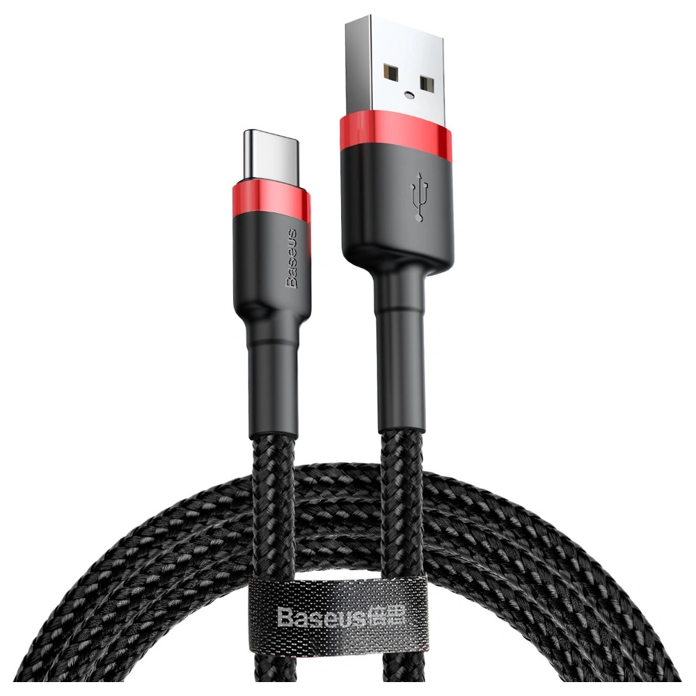 Hurtownia GSM - Kábel Baseus Cafule USB-A/USB-C QC 3.0 2A 2M fekete-piros - BSU4111 - {ean13} - Hurt