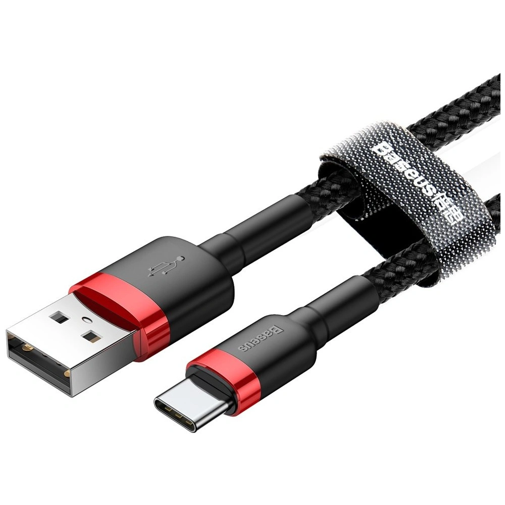 Hurtownia GSM - Cablul Baseus Cafule USB-A/USB-C QC 3.0 2A 2M negru-roșu - BSU4111 - {ean13} - Hurt