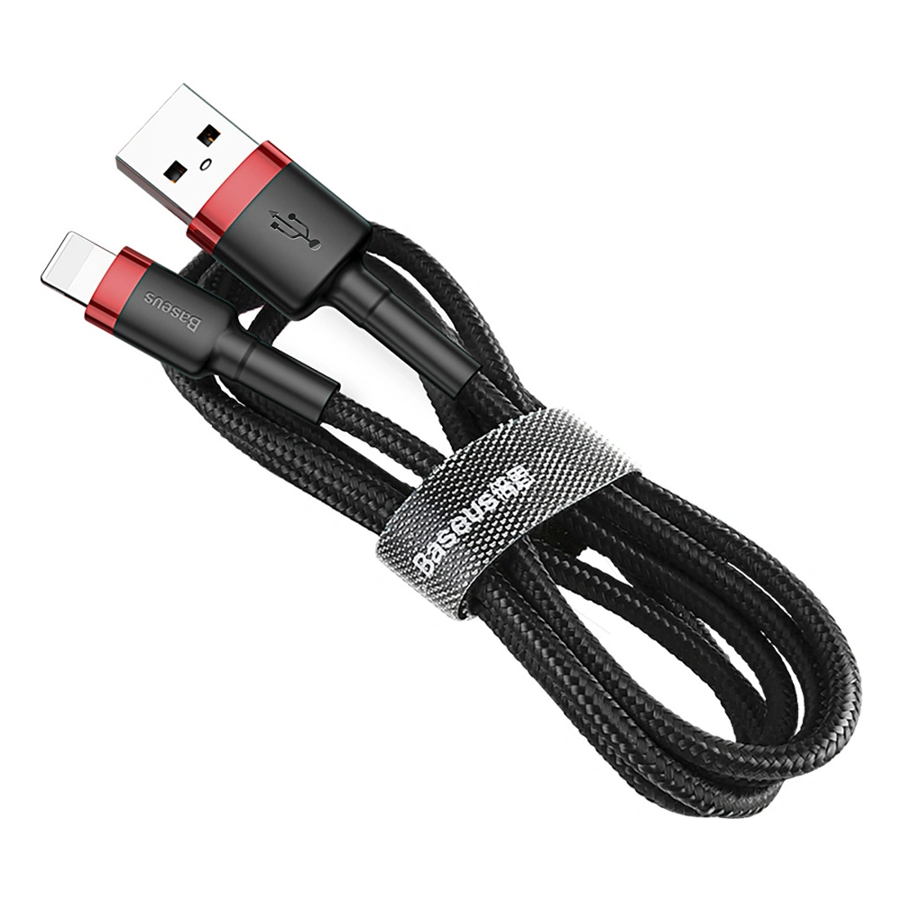 Hurtownia GSM - Kábel Baseus Cafule USB-A/Lightning QC 3.0 1.5A 2M fekete-piros - BSU4114 - {ean13} - Hurt