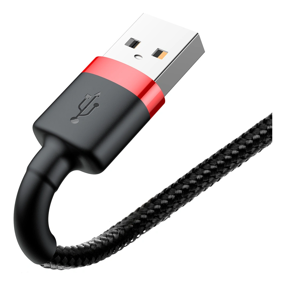 Hurtownia GSM - Kábel Baseus Cafule USB-A/Lightning QC 3.0 1.5A 2M fekete-piros - BSU4114 - {ean13} - Hurt