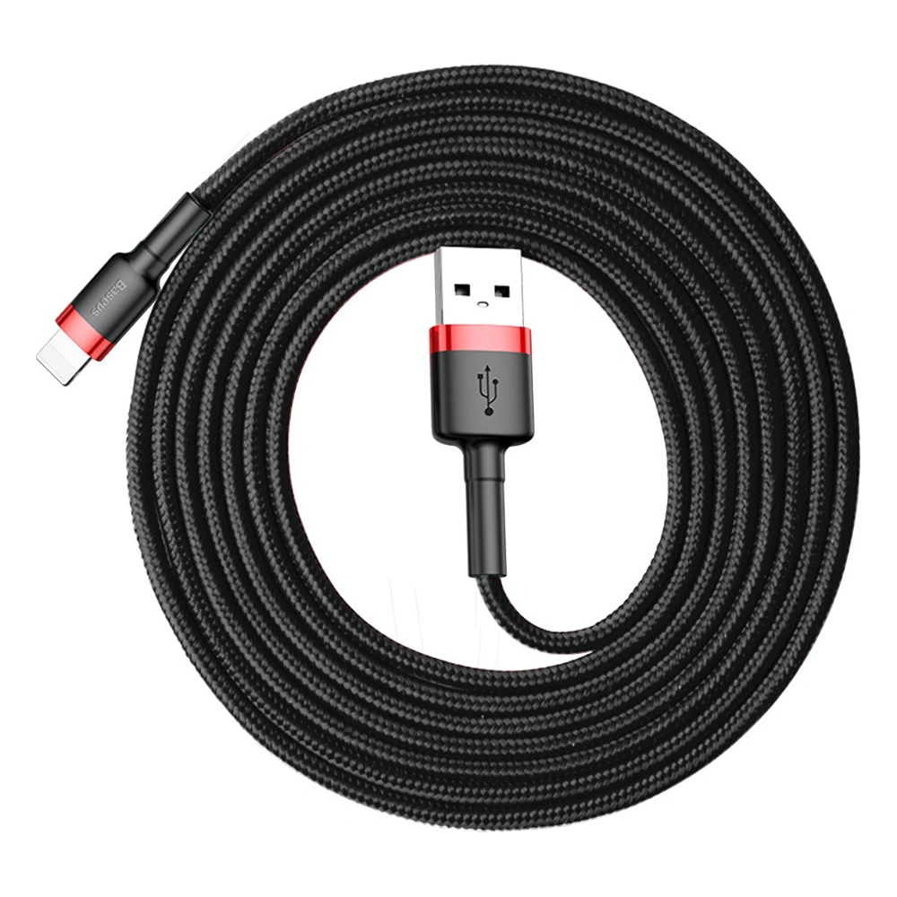 Hurtownia GSM - Kabel Baseus Cafule USB-A/Lightning QC 3.0 1.5A 2M czarno-czerwony - BSU4114 - {ean13} - Hurt