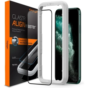 Hurtownia GSM - Spigen Apple Sticlă călită GLAS.tR AlignMaster iPhone 11 Pro Max Negru - SPN878BLK - {ean13} - Hurt