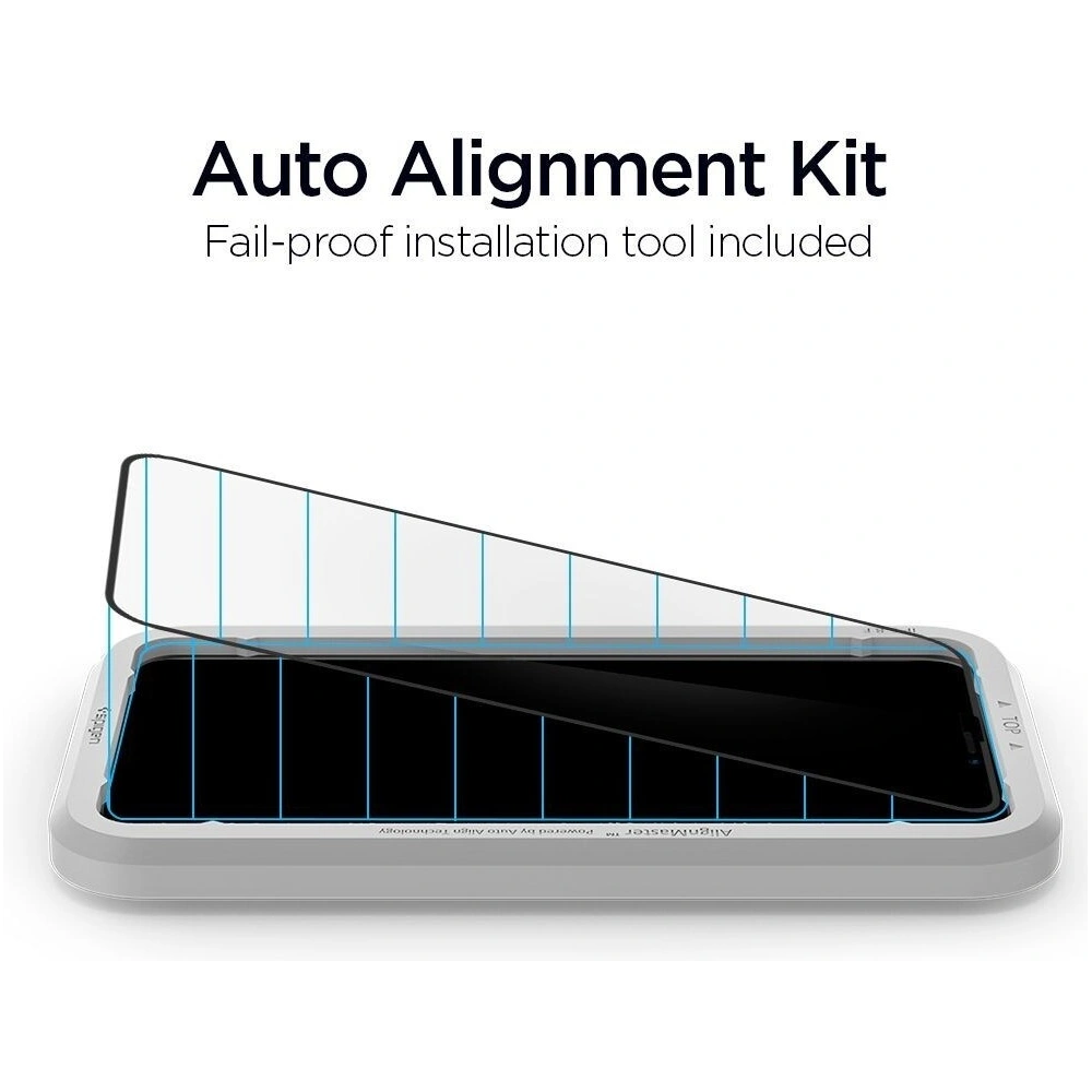 Hurtownia GSM - Gehärtetes Glas Spigen GLAS.tR AlignMaster Apple iPhone 11 Pro Max Schwarz - SPN878BLK - {ean13} - Hurt