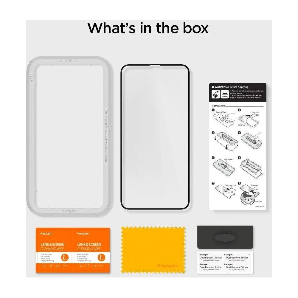 Hurtownia GSM - Gehärtetes Glas Spigen GLAS.tR AlignMaster Apple iPhone 11 Pro Max Schwarz - SPN878BLK - {ean13} - Hurt
