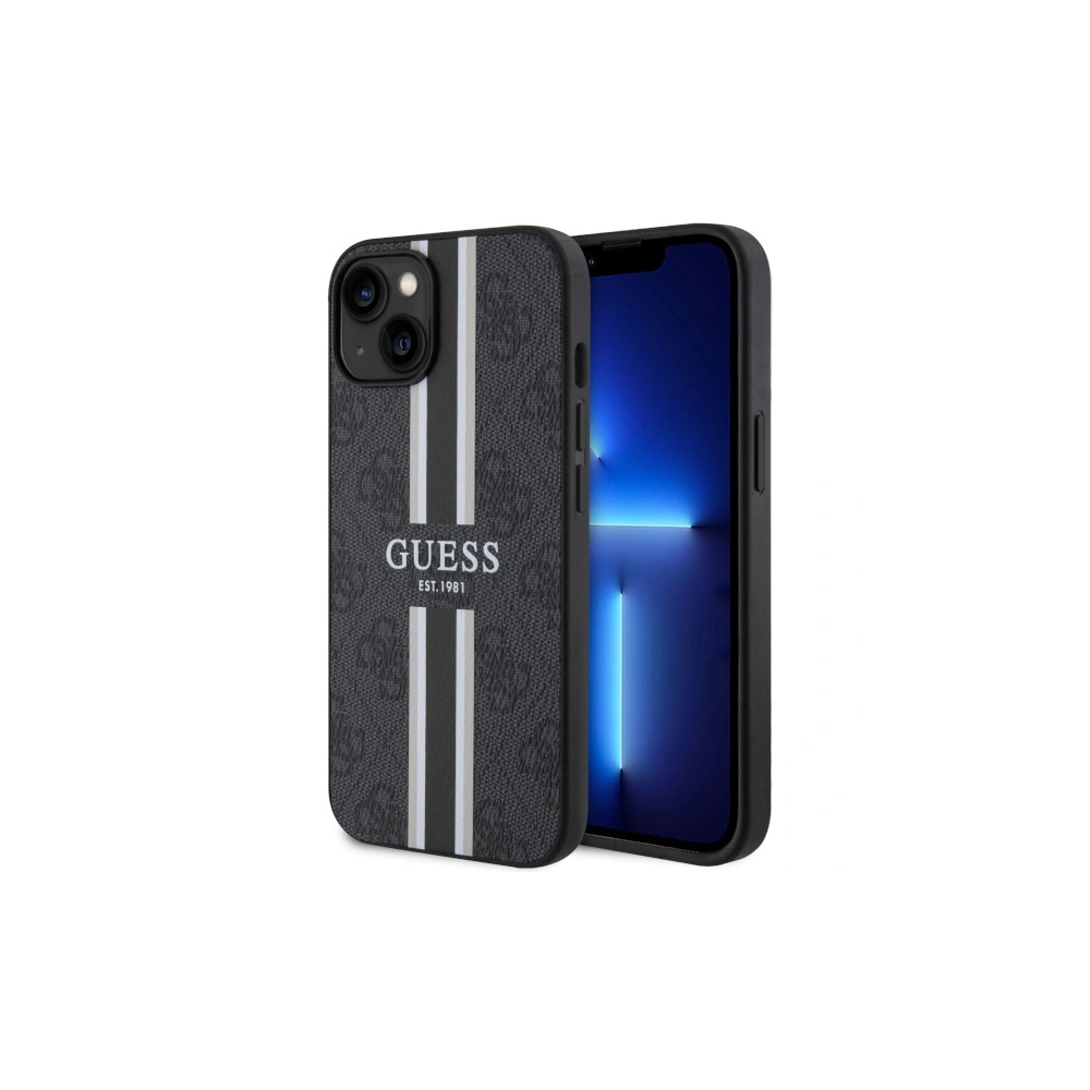 Hurtownia GSM - Etui Guess GUHMP14SP4RPSK Apple iPhone 14 černý/black hardcase 4G Printed Stripes MagSafe - GUE2566 - {ean13} - Hurt