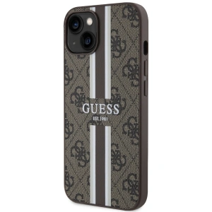Etui Guess GUHMP14SP4RPSW Apple iPhone 14 brązowy/brown hardcase 4G Printed Stripes MagSafe