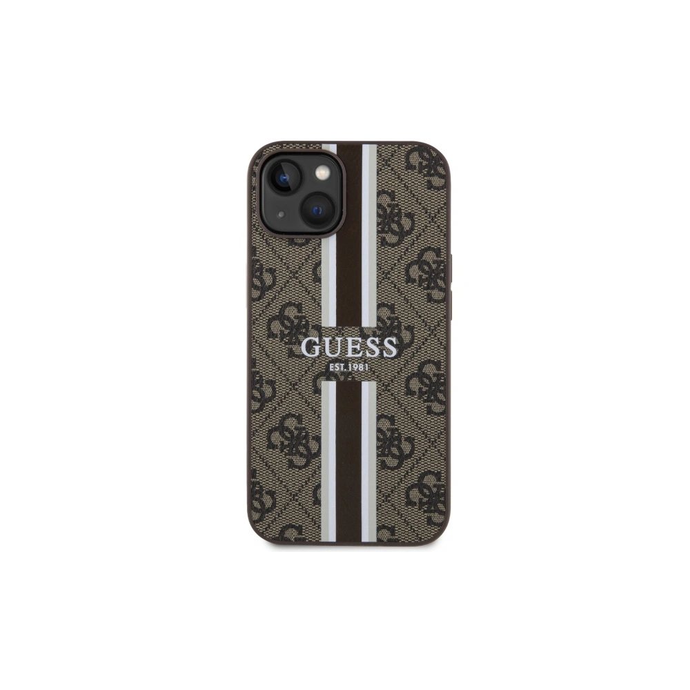 Hurtownia GSM - Etui Guess GUHMP14SP4RPSW Apple iPhone 14 barna/brown hardcase 4G Printed Stripes MagSafe - GUE2568 - {ean13} - Hurt