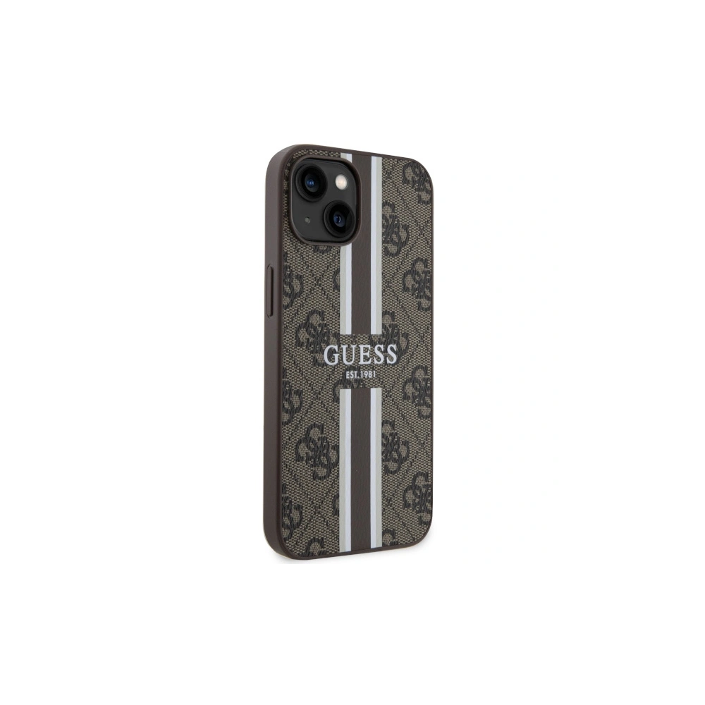 Hurtownia GSM - Etui Guess GUHMP14SP4RPSW Apple iPhone 14 barna/brown hardcase 4G Printed Stripes MagSafe - GUE2568 - {ean13} - Hurt