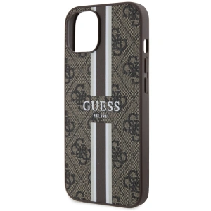 Etui Guess GUHMP14SP4RPSW Apple iPhone 14 brązowy/brown hardcase 4G Printed Stripes MagSafe