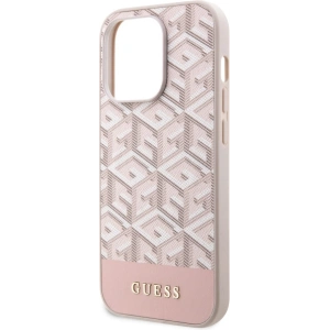 Etui Guess GUHMP14XHGCFSEP Apple iPhone 14 Pro Max różowy/pink hard case GCube Stripes MagSafe