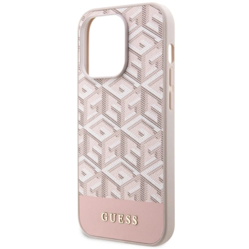 Etui Guess GUHMP14XHGCFSEP Apple iPhone 14 Pro Max różowy/pink hard case GCube Stripes MagSafe