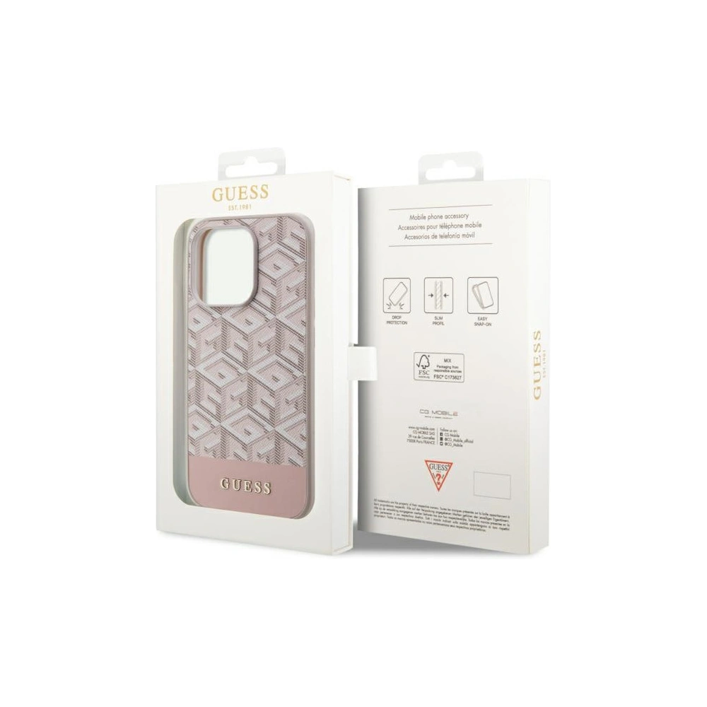 Hurtownia GSM - Etui Guess GUHMP14XHGCFSEP Apple iPhone 14 Pro Max rosa/pink Hartschale GCube Stripes MagSafe - GUE2569 - {ean13} - Hurt