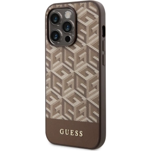 Hurtownia GSM - Etui Guess GUHMP14XHGCFSEW Apple iPhone 14 Pro Max braun/brown Hartschale GCube Stripes MagSafe - GUE2570 - {ean13} - Hurt