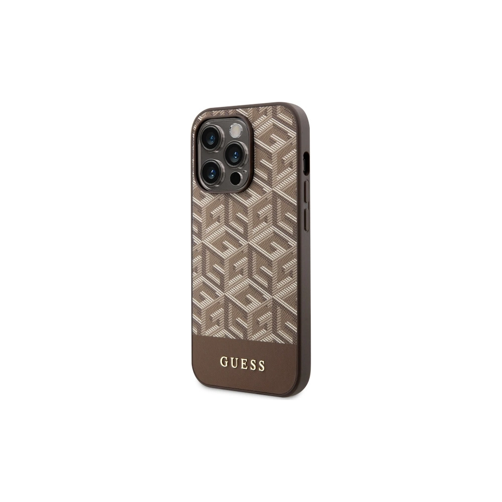 Hurtownia GSM - Etui Guess GUHMP14XHGCFSEW Apple iPhone 14 Pro Max braun/brown Hartschale GCube Stripes MagSafe - GUE2570 - {ean13} - Hurt