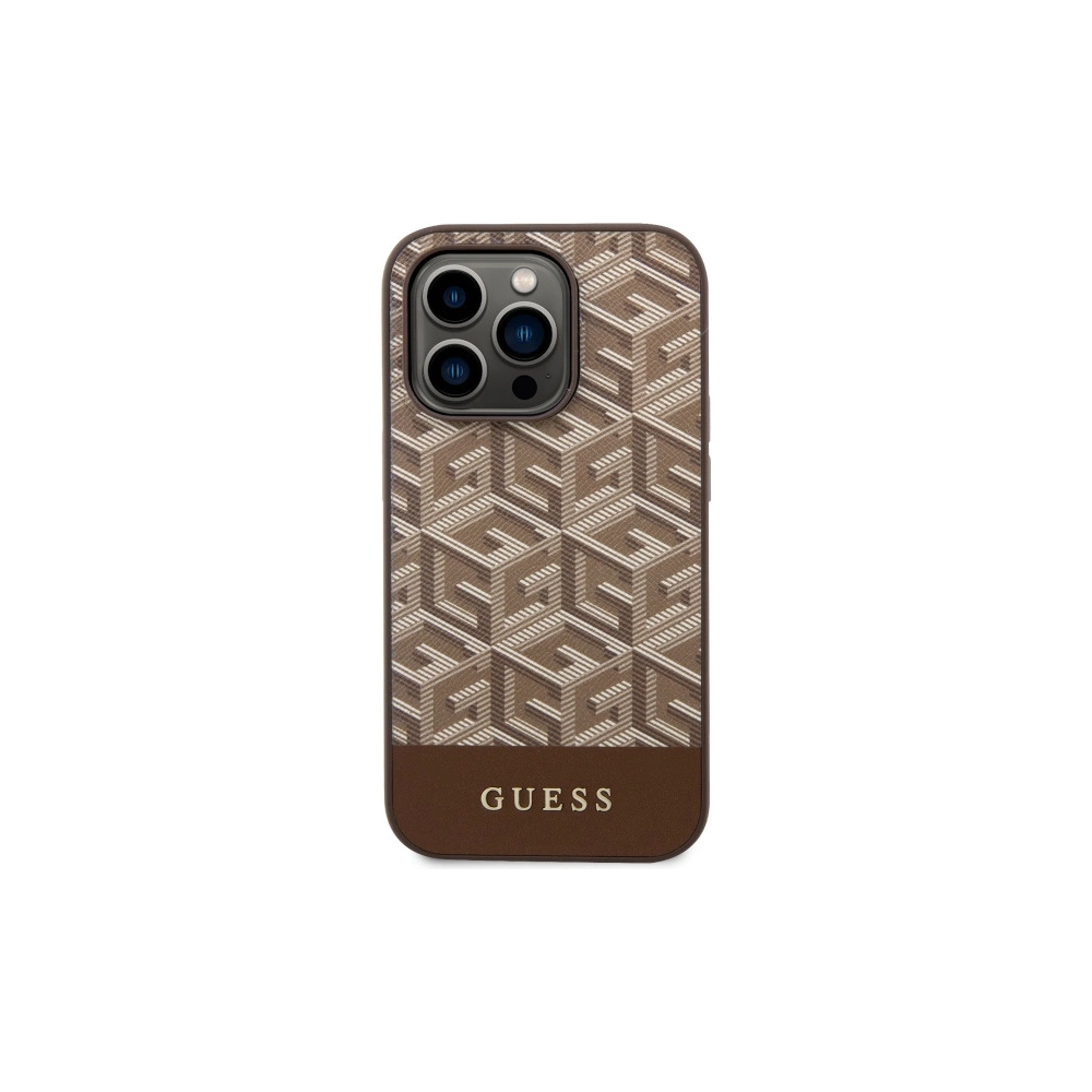 Hurtownia GSM - Etui Guess GUHMP14XHGCFSEW Apple iPhone 14 Pro Max braun/brown Hartschale GCube Stripes MagSafe - GUE2570 - {ean13} - Hurt
