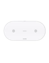 USAMS US-CD120 10W Dual vezeték nélküli töltő fehér/white