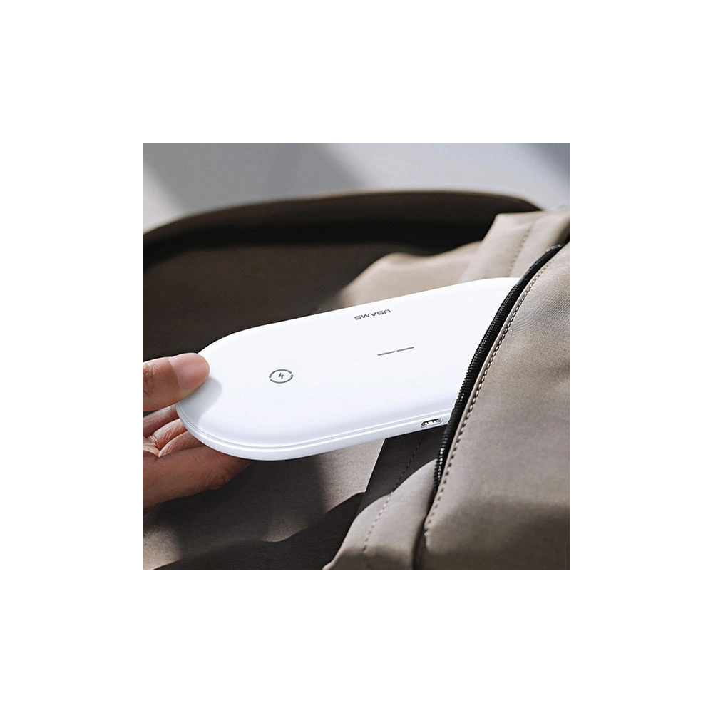 Hurtownia GSM - Încărcător wireless USAMS US-CD120 10W Dual alb/white - USA955 - {ean13} - Hurt