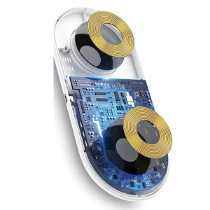 Hurtownia GSM - USAMS US-CD120 10W Dual vezeték nélküli töltő fehér/white - USA955 - {ean13} - Hurt