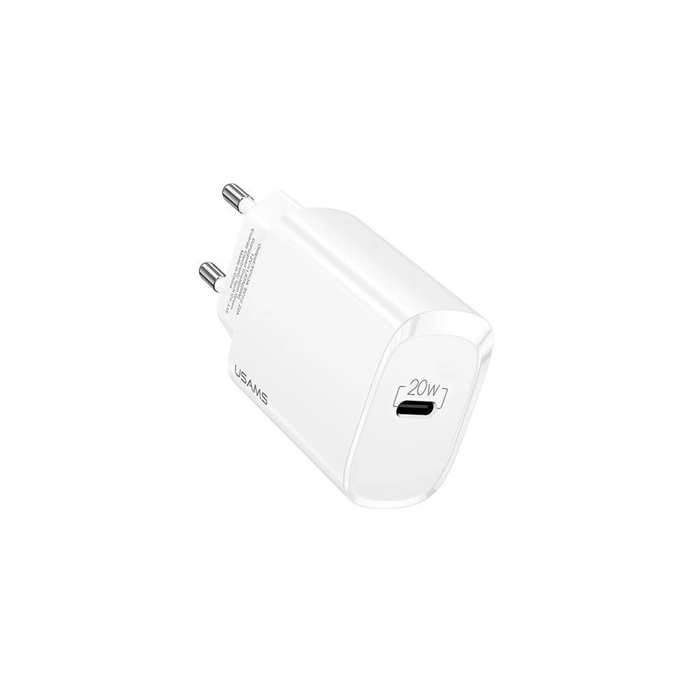 Hurtownia GSM - USAMS T39 USB-C 20W PD 3.0 Schnellladegerät weiß/white (US-CC131) - USA958 - {ean13} - Hurt