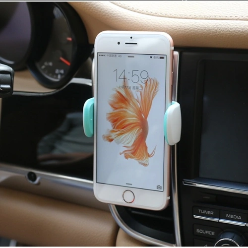 Uchwyt samochodowy USAMS C-Series Air Vent biało-zielony/white green (US-ZJ004)