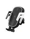 Suport auto cu încărcare wireless USAMS US-CD100 Inducție Automată 10W Ventilație Aer negru/black