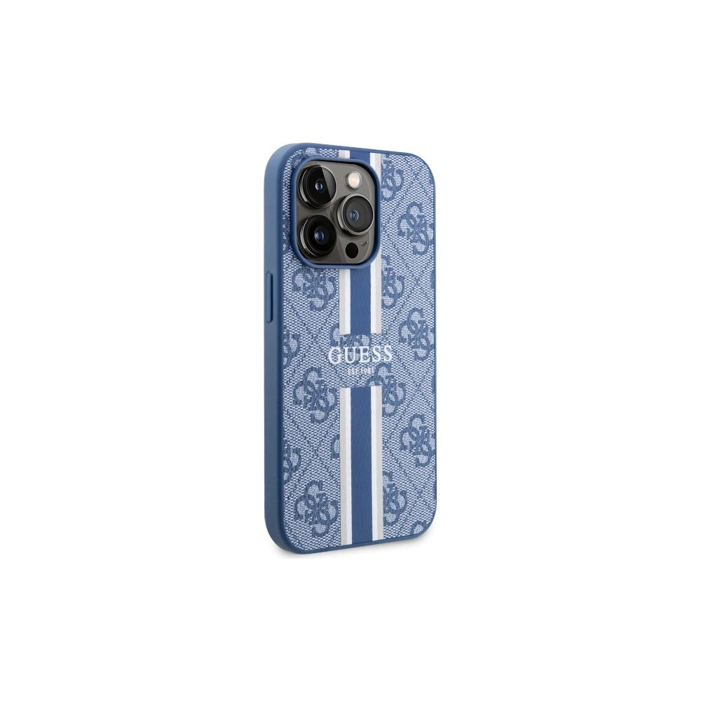 Hurtownia GSM - Etui Guess GUHMP14XP4RPSB Apple iPhone 14 Pro Max niebieski/blue hardcase 4G Printed Stripes MagSafe - GUE2571 - {ean13} - Hurt