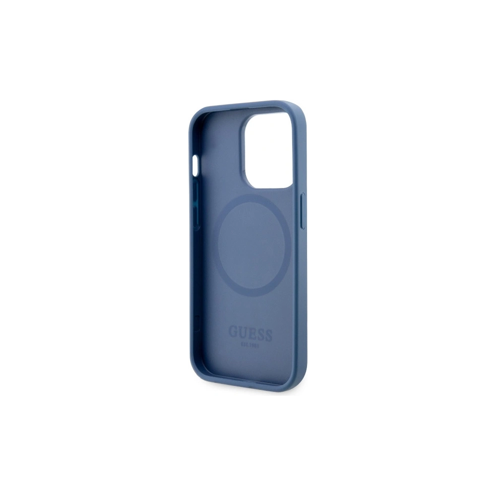 Hurtownia GSM - Etui Guess GUHMP14XP4RPSB Apple iPhone 14 Pro Max albastru/blue hardcase 4G Printed Stripes MagSafe - GUE2571 - {ean13} - Hurt