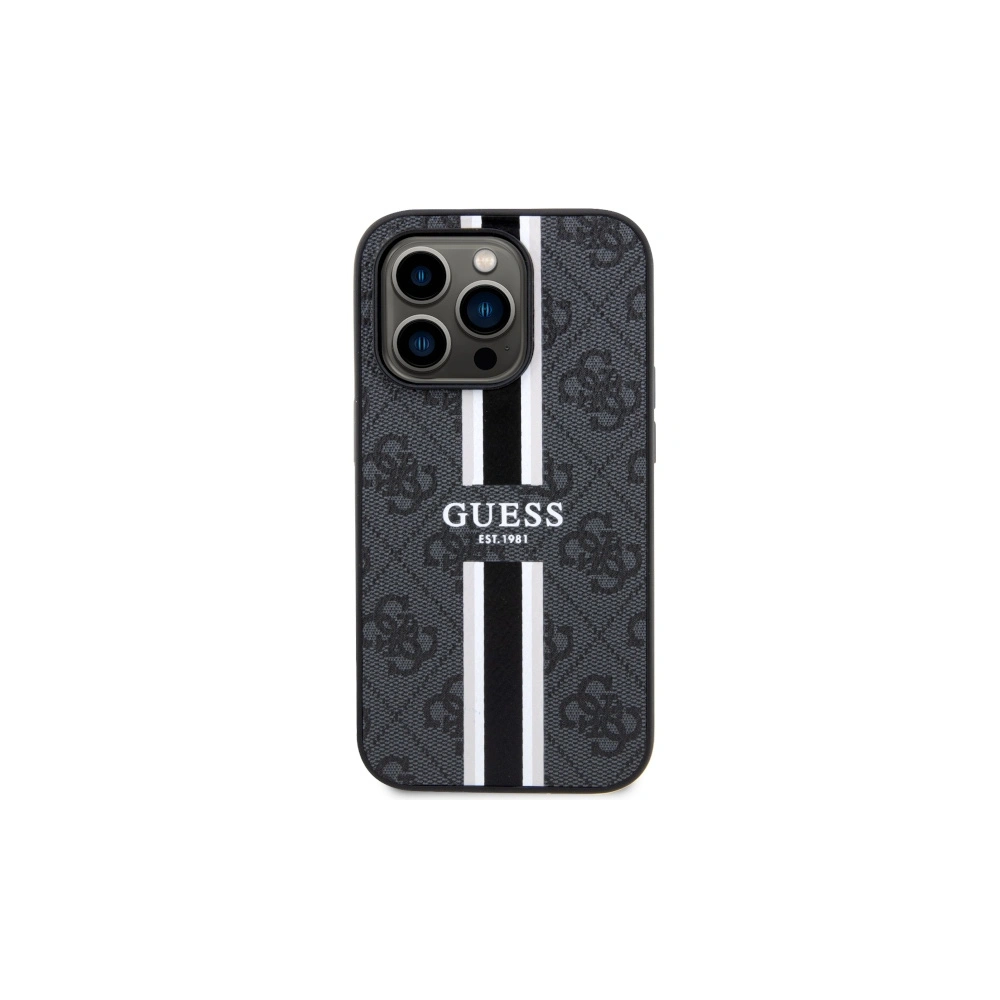 Hurtownia GSM - Etui Guess GUHMP14XP4RPSK Apple iPhone 14 Pro Max schwarz/black Hardcase 4G Printed Stripes MagSafe - GUE2572 - {ean13} - Hurt