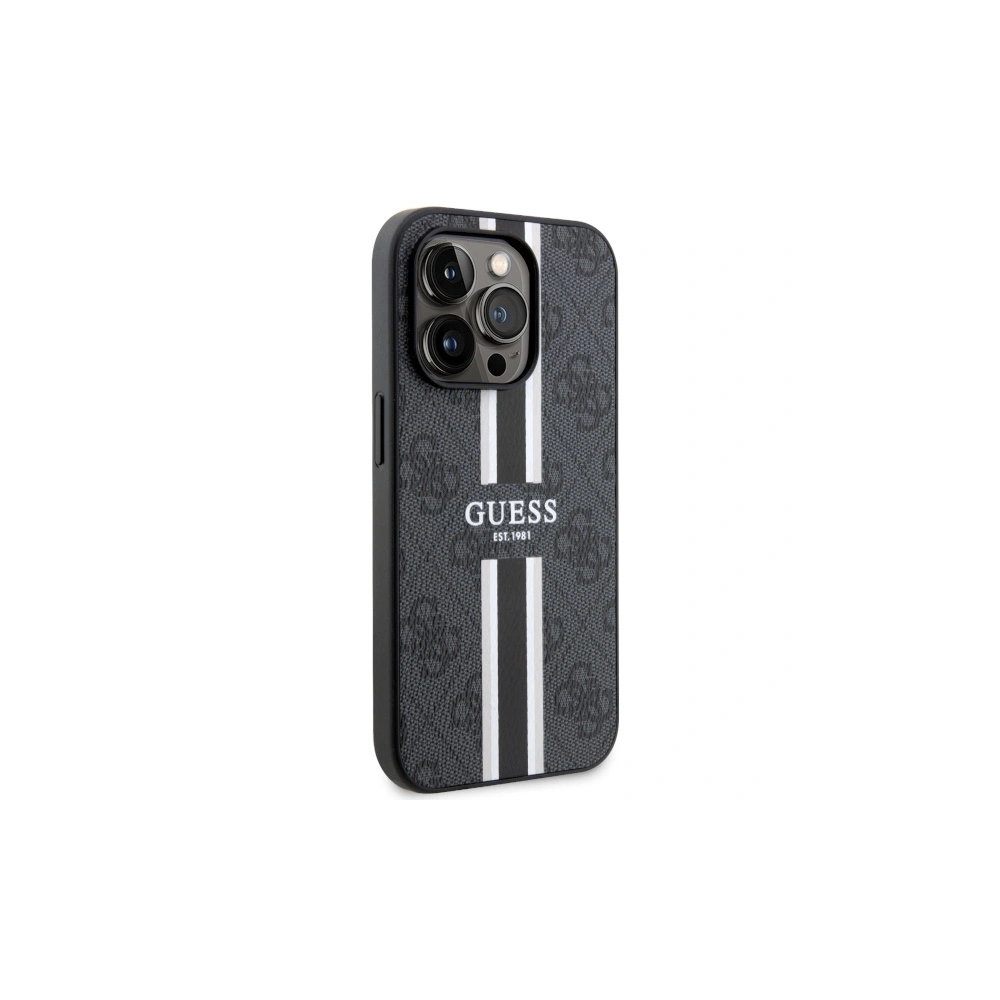 Hurtownia GSM - Etui Guess GUHMP14XP4RPSK Apple iPhone 14 Pro Max schwarz/black Hardcase 4G Printed Stripes MagSafe - GUE2572 - {ean13} - Hurt