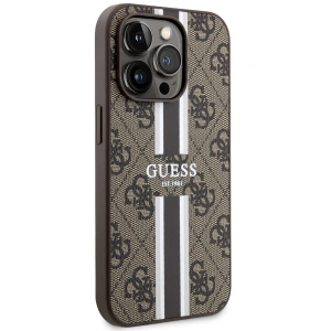 Guess GUHMP14XP4RPSW Apple iPhone 14 Pro Max brown hardcase 4G Printed Stripes MagSafe