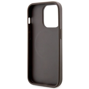 Guess GUHMP14XP4RPSW Apple iPhone 14 Pro Max brown hardcase 4G Printed Stripes MagSafe