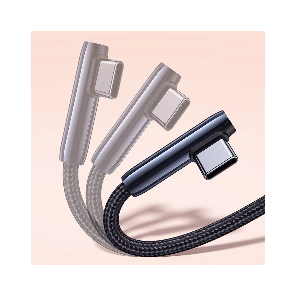 Hurtownia GSM - Cablul unghiular UGREEN US313 USB-A/USB-C 5A Quick Charge 3.0 AFC FCP 0,5 m negru - UGR1566 - {ean13} - Hurt