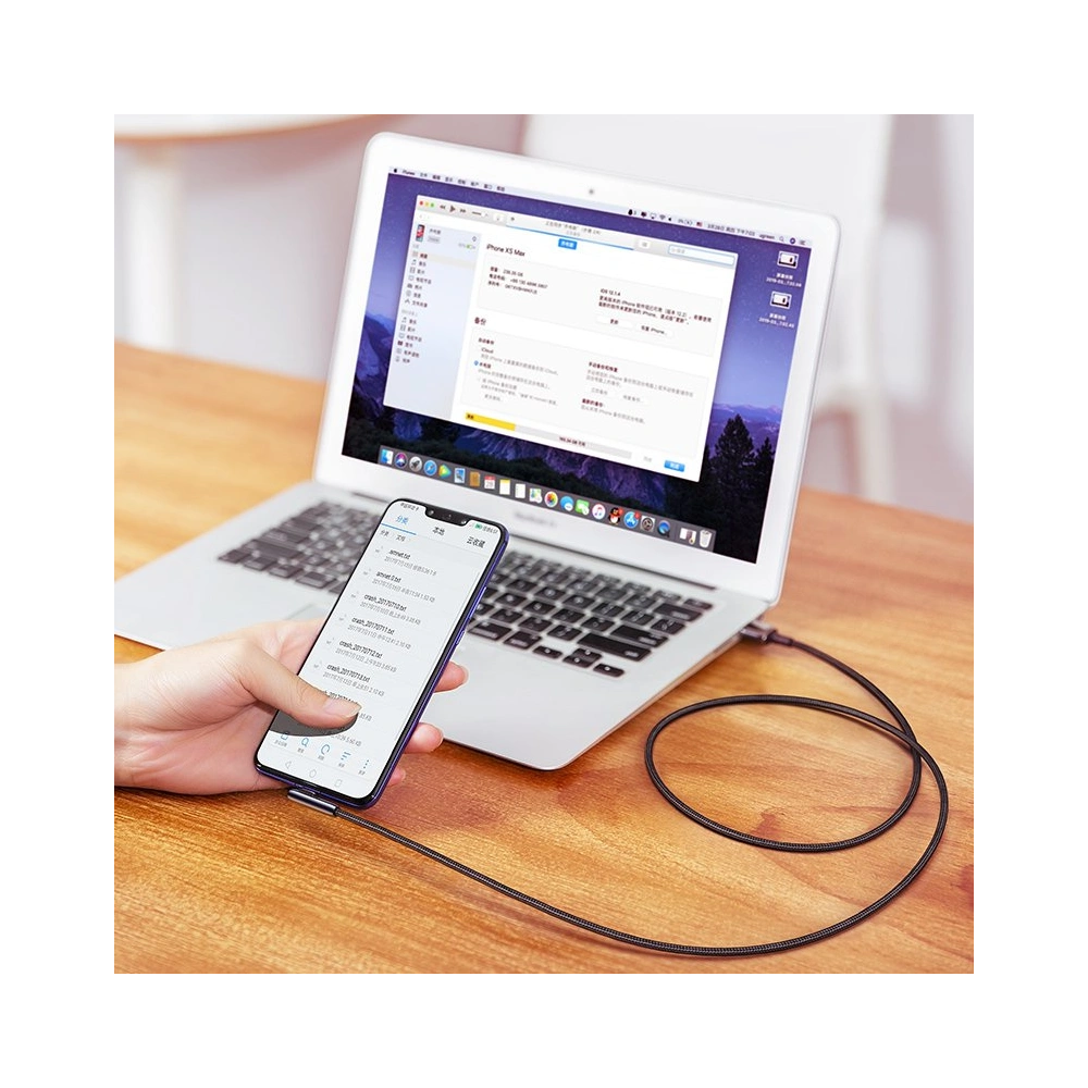 Hurtownia GSM - Winkelkabel UGREEN US313 USB-A/USB-C 5A Quick Charge 3.0 AFC FCP 0,5 m schwarz - UGR1566 - {ean13} - Hurt