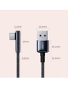 Hurtownia GSM - Cablul unghiular UGREEN US313 USB-A/USB-C 5A Quick Charge 3.0 AFC FCP 0,5 m negru - UGR1566 - {ean13} - Hurt