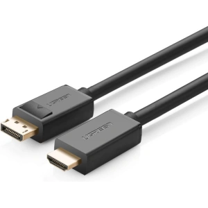 Hurtownia GSM - Einseitiges Kabel UGREEN DP101 DisplayPort/HDMI 4K 30Hz 32AWG 1,5m schwarz - UGR1567 - {ean13} - Hurt