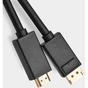 Hurtownia GSM - Einseitiges Kabel UGREEN DP101 DisplayPort/HDMI 4K 30Hz 32AWG 1,5m schwarz - UGR1567 - {ean13} - Hurt