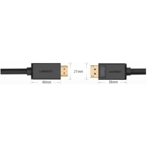 Hurtownia GSM - Einseitiges Kabel UGREEN DP101 DisplayPort/HDMI 4K 30Hz 32AWG 1,5m schwarz - UGR1567 - {ean13} - Hurt