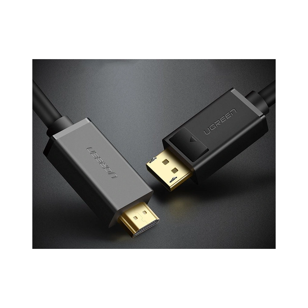 Hurtownia GSM - UGREEN DP101 DisplayPort/HDMI 4K 30Hz 32AWG 1,5m fekete egyirányú kábel - UGR1567 - {ean13} - Hurt