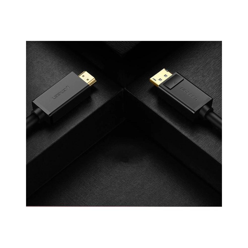 Hurtownia GSM - Jednosměrný kabel UGREEN DP101 DisplayPort/HDMI 4K 30Hz 32AWG 1,5m černý - UGR1567 - {ean13} - Hurt
