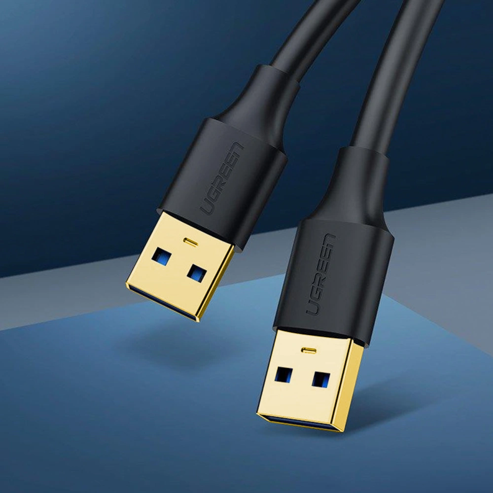 Hurtownia GSM - UGREEN US128 USB-A - USB-A 3.2 Gen 1 1m fekete kábel - UGR1568 - {ean13} - Hurt
