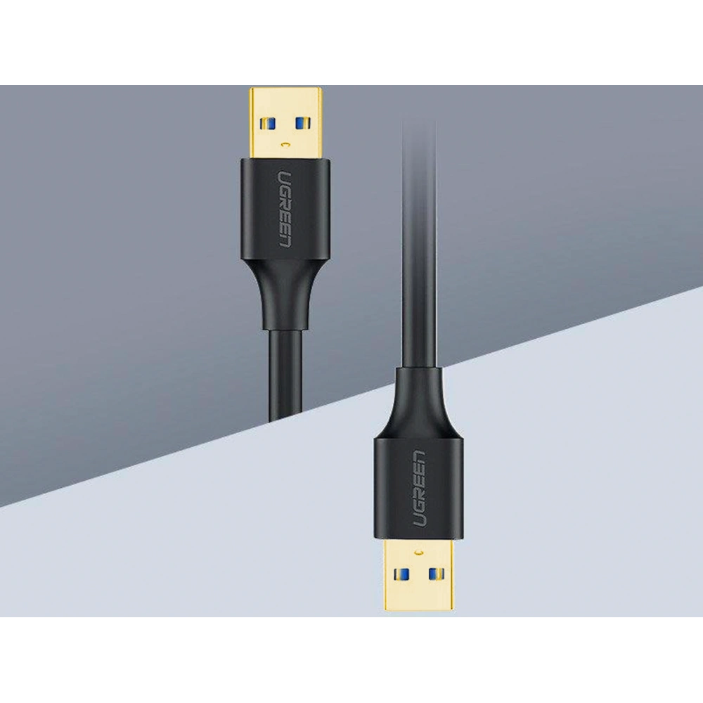 Hurtownia GSM - UGREEN US128 USB-A - USB-A 3.2 Gen 1 1m fekete kábel - UGR1568 - {ean13} - Hurt